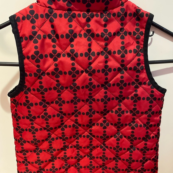 JK Girls Zip Up Vest, Small, adorable Black/Red - Picture 5 of 7